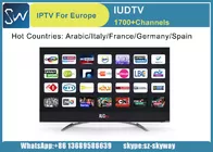 1700 channels in Europe IUDTV iptv support different kinds of tv shows for tv receivers