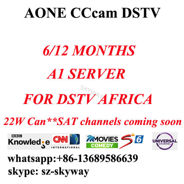 6 month/One year A1 cccam account Aone account A-one All in one account for dstv