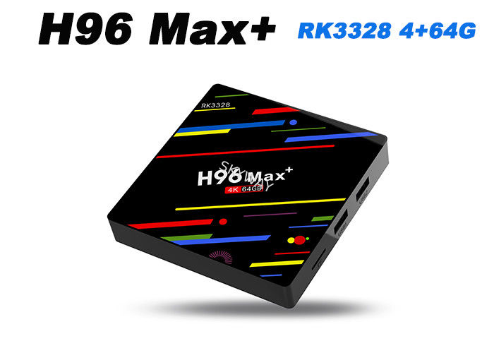 H96 MAX+ RK3328 4G 64G Android 8.1 smart tv box with dual wifi