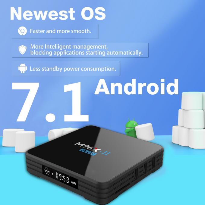 M96X-II PLUS Amlogic S912 Android 7.1.2 KODI 17.6 2GB/16GB 4K TV BOX  Dual Bnad WIFI Bluetooth4.0 1000M LAN LED DISPLAY