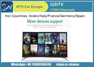 IUDTV IPTV Subscription 1 Year Arabic French Germany Italy UK Sweden Albania USA Channels total 1700 HD Channels