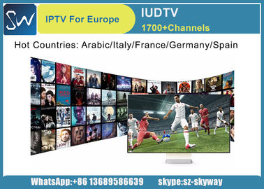 IUDTV IPTV Subscription 1 Year Arabic French Germany Italy UK Sweden Albania USA Channels total 1700 HD Channels