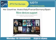 IPTV Subscription 12 Months IUDTV 1700 Channels French SKY Sports Italy UK Channels Sweden USA Albania Channels