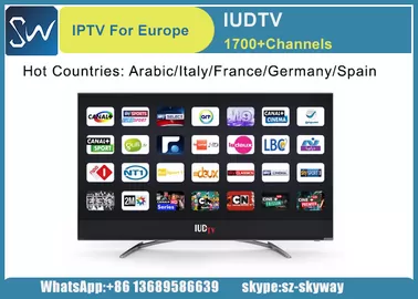 Netherland Language IUDTV suppport 1700 channels for quad core x96 android tv box with 1080p