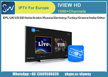 IVIEW HD IPTV with EPL UK Turkey Germany Itali Greece Arabic Netherlands India Ch support Android Enigma 2 device