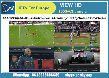 IVIEW HD IPTV with EPL UK Turkey Germany Itali Greece Arabic Netherlands India Ch support Android Enigma 2 device