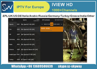 iview HD IPTV Arabic IPTV Europe IPTV 1000+ live Channels with VOD,Included UK Arabic Germany