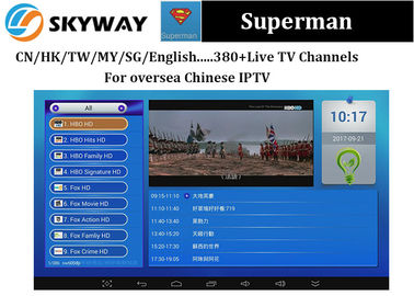 Superman IPTV deke Chinese Package  include Chinese Malaysia Singapore hongkong taiwan HD channel very stable iptv