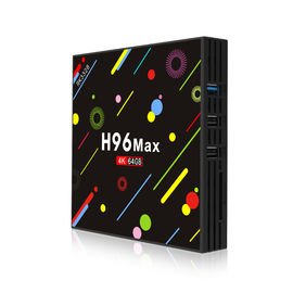 Wholesale factory price android 7.1 smart tv box H96 MAX H2 RK3328 4 core 4G 64G Dual WIFI KD player