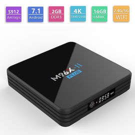 M96X-II PLUS Amlogic S912 Android 7.1.2 KODI 17.6 2GB/16GB 4K TV BOX  Dual Bnad WIFI Bluetooth4.0 1000M LAN LED DISPLAY