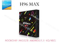 H96 MAX 4G 64G LED DISPLAY SCREEN ANDROID 7.1 TV BOX RK3328 QUAD CORE CHIP USB3.0 4K HD TV BOX