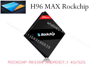 H96 MAX RK3399 Hexa Core 2.0Ghz 4K TV BOX Android 7.1 4GB/32GB Type-C USB3.0 AC WIFI 1000M LAN Bluetooth