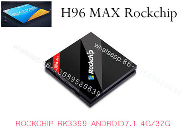 H96 MAX RK3399 Hexa Core 2.0Ghz 4K TV BOX Android 7.1 4GB/32GB Type-C USB3.0 AC WIFI 1000M LAN Bluetooth