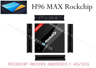 H96 MAX RK3399 Hexa Core 2.0Ghz 4K TV BOX Android 7.1 4GB/32GB Type-C USB3.0 AC WIFI 1000M LAN Bluetooth