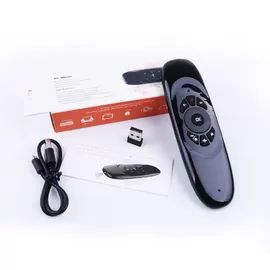 C120 Fly Air Mouse 2.4G Mini Wireless Keyboard Rechargeable Remote Control for PC Android TV Box Russian English Spanish