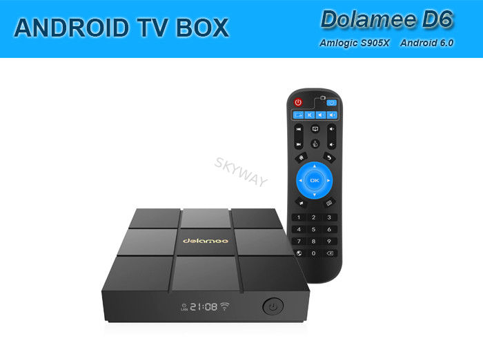 DOLAMEE D6 S905X Quad core Android6.0 TV Box 1G/2GB Ram 8GB Rom