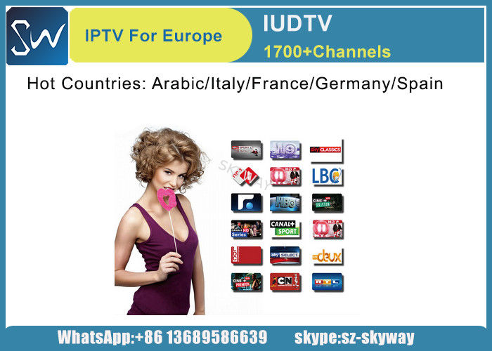 Netherland Language IUDTV suppport 1700 channels for quad core x96 android tv box with 1080p