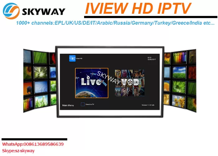 Arabic IPTV European Channels Russia Albania 1000 live Channels and 1000 VOD movies Iview HD