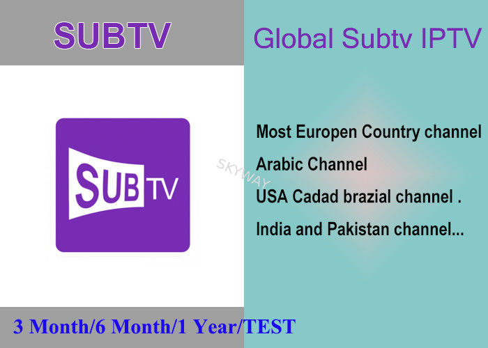 Subtv Support Full European like IT/UK/DE Canada Brazil Packages VOD EPG APK M3U Mag Supported