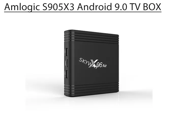 New Arrival Amlogic S905X3 TV Box X96 Air 2gb/4gb ram 16gb/32gb/64gb rom Android9.0 Streaming Set Top Box