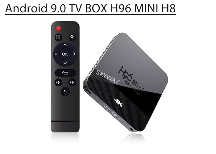 original product h96 mini h8 android tv box Android 9.0 2G/16G RK3228A chipset 4K Wifi h96mini h8 smart tv box