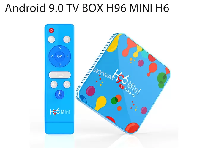 Fashion design 6k Ultra HD Allwinner H6 smart android 9.0 H96 mini 4GB 32GB/128GB smart tv box