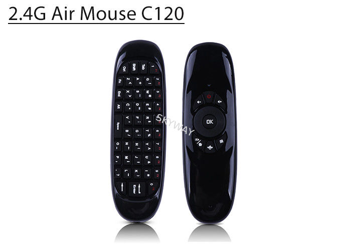 C120 Fly Air Mouse 2.4G Mini Wireless Keyboard Rechargeable Remote Control for PC Android TV Box Russian English Spanish