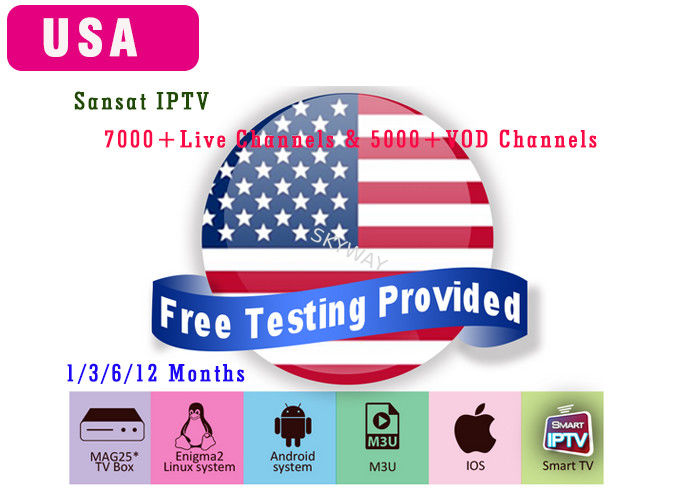USA Android IPTV Subscription Canada tv Antenna tv box For Android Box smart TV Box Free Test